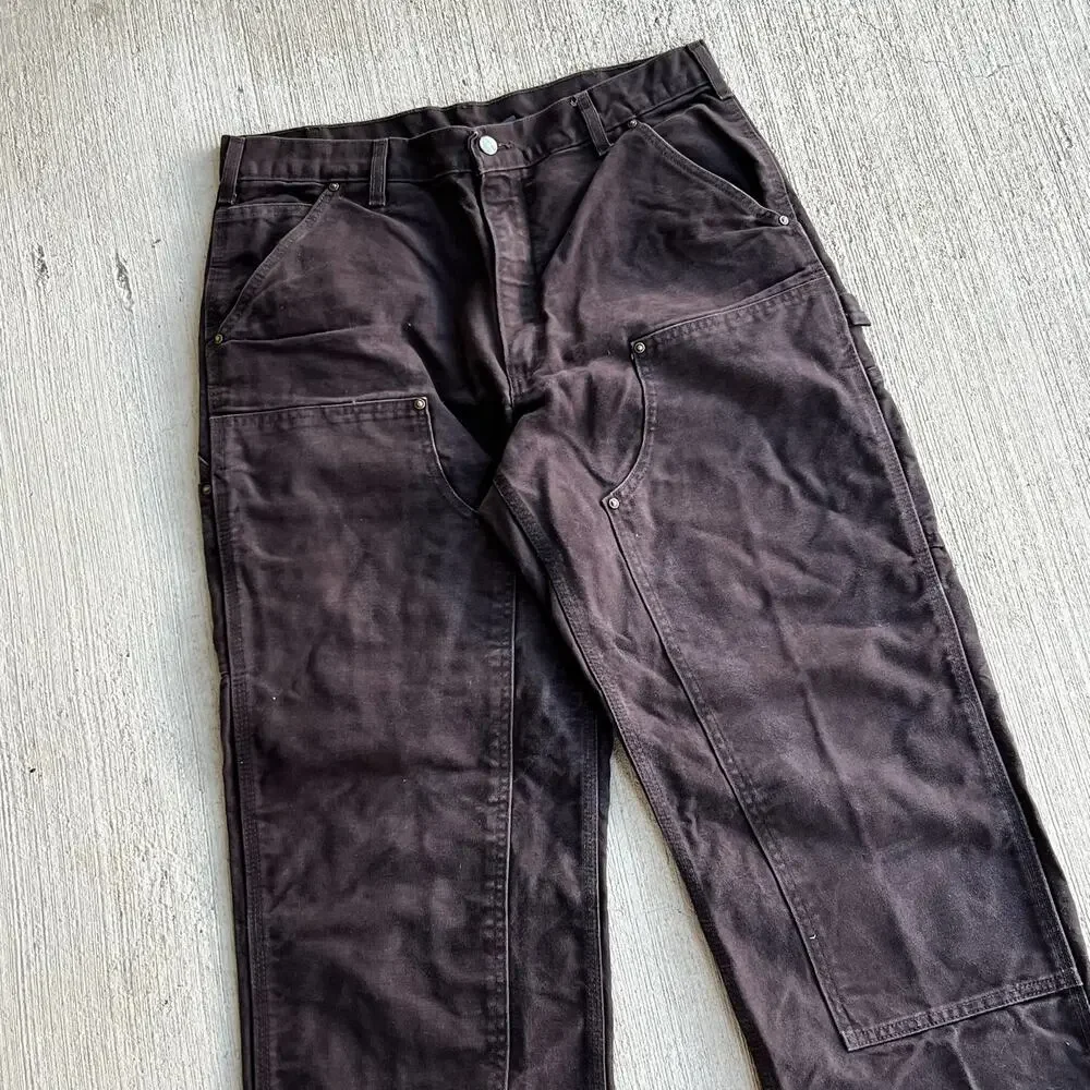 Carhartt brown double knee work wear carpenter pants
